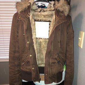Abercrombie & Fitch Parka Fur Hood Jacket